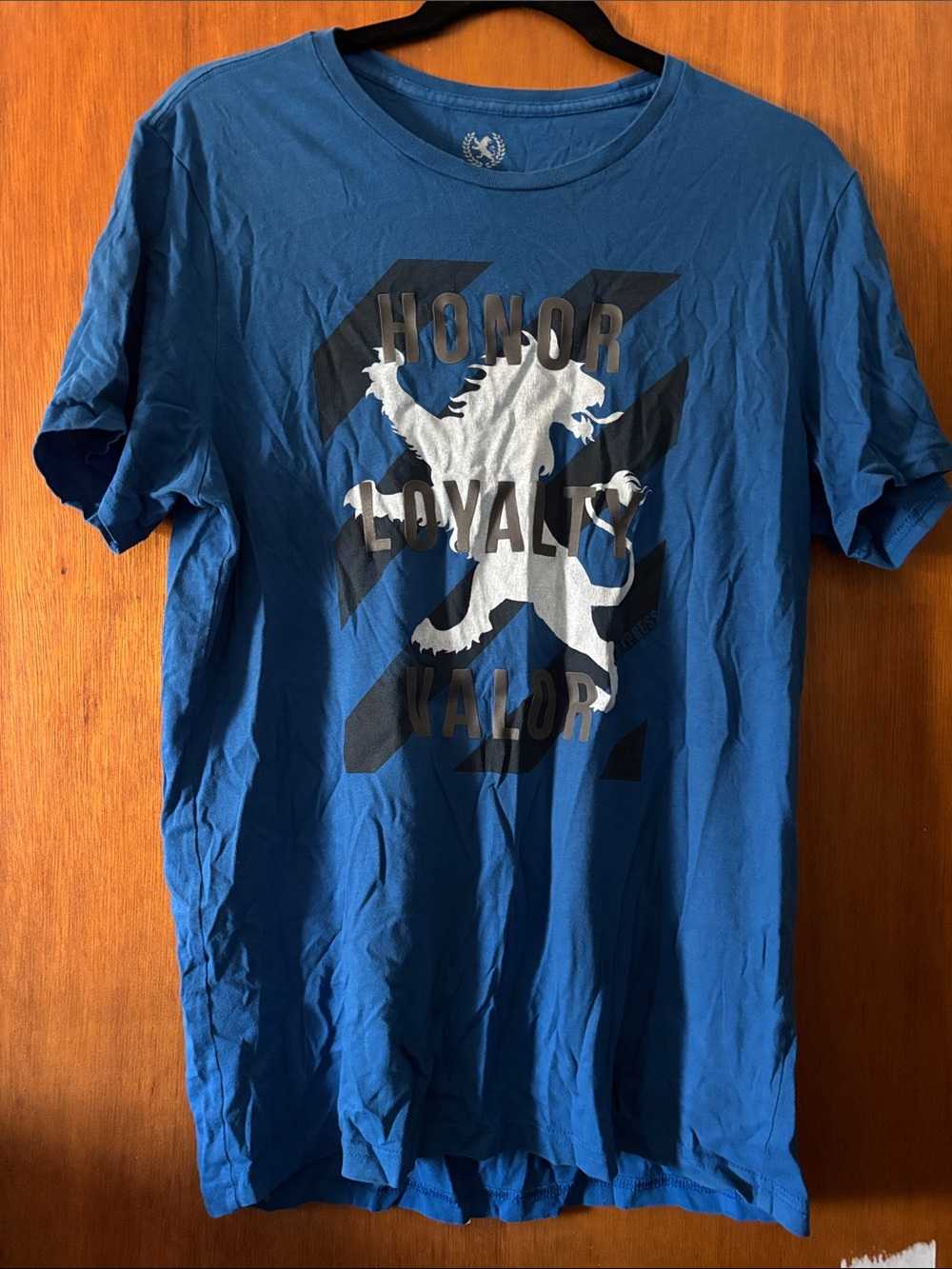 Express y2k Blue Graphic 'HONOR' Tee large logo
